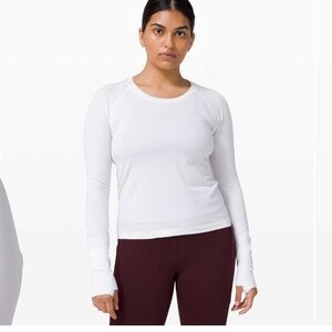 Lululemon Swiftly Tech Long Sleeve 2.0 *Race Length White / White Size 6